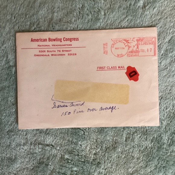 NEW Vintage ABC Century Club 150  Pins Over Average Bowling Patch Sew On 🎳 - Picture 7 of 8